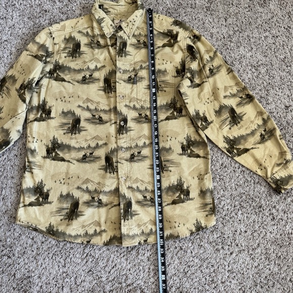 Woolrich Barley Scenic Long Sleeve Cotton Flannel Men's XL - Picture 12 of 14